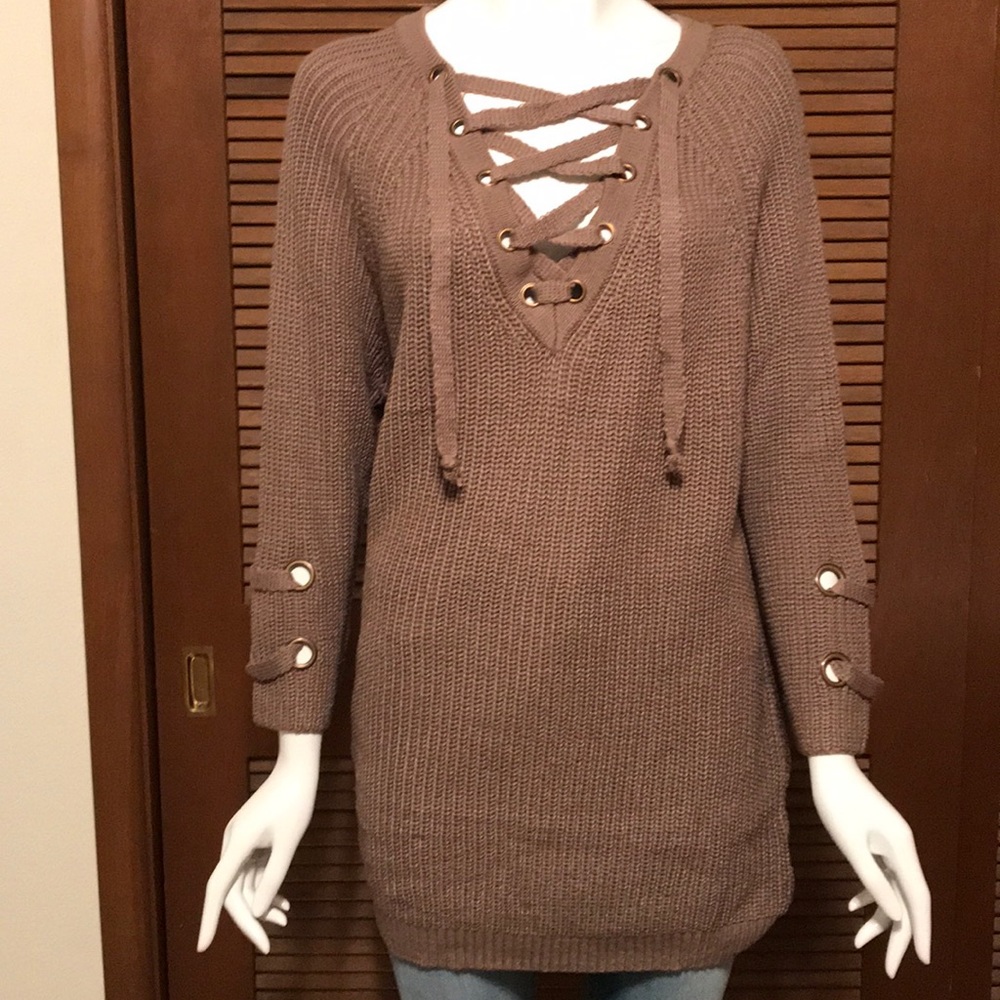 🆕 Miracle Lace Up Sweater